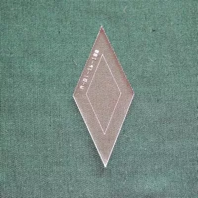 Acrylschablone Diamond, Raute 45 fr 8-strahligen Stern