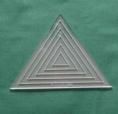Acrylschablonenset Pretty & Useful 6-fach gleichseitiges Dreieck