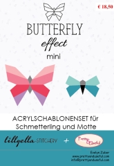 Acrylschablonenset zu BUTTERFLY EFFECT - moths and butterflies (9-teilig)