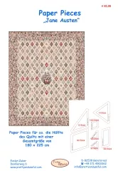 Komplettsatz Paper Pieces fr die Hlfte des Jane Austen Quilts
