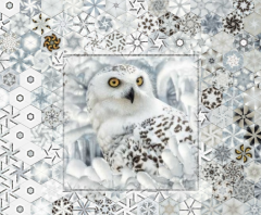Stoffpaket: 7 Panels Spirit Animals - Eule Collin Bogle, PB Textiles