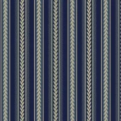 Marcus Fabrics - Navy Stripe - Bountiful Blue by Paula Barnes - R2212-NAVY