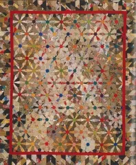 Komplettsatz Paper Pieces fr den Quilt La valse Brillante aus Millefiori 1, ganzer Quilt; Originalgre