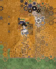 Stoffpaket: 7 Panels Klimt - Adele Bloch Portrait von Robert Kaufmann