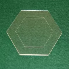 Acrylschablone Hexagon, Pretty & Useful Sechseck