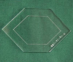 Acrylschablone Elongated Hexagon, Pretty & Useful gestrecktes