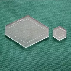 Acrylschablonenset 4-er Auge und Hexagon fr Blte 35 cm