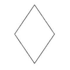 Paper Pieces Diamond, Raute 60° für 6-strahligen Stern